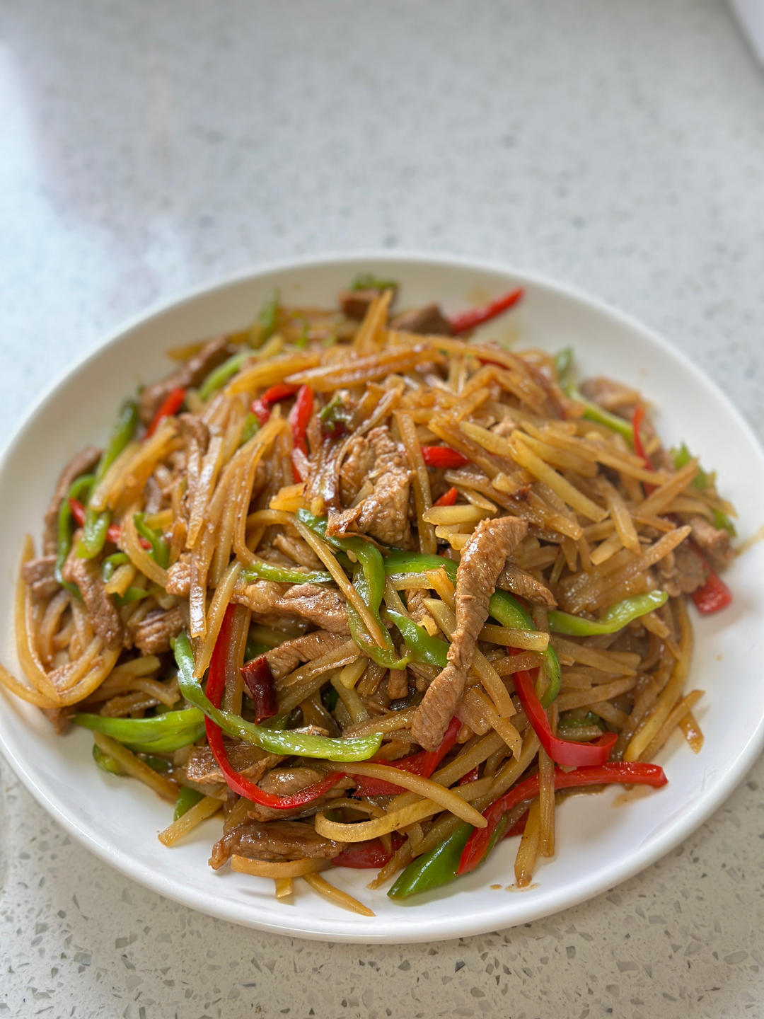 土豆丝炒肉