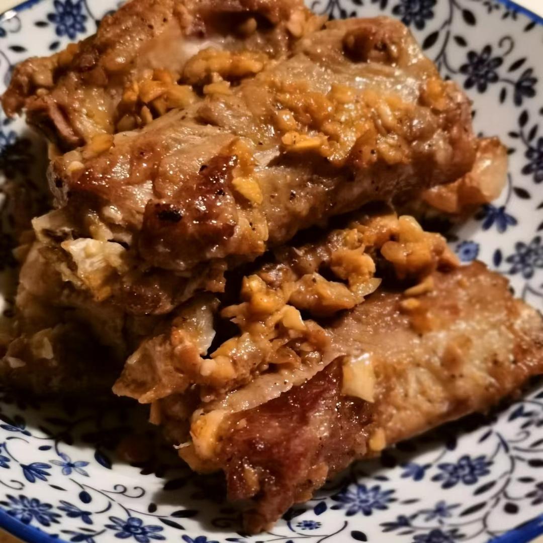 免油炸，巨解馋㊙️香到骨头里的蒜香排骨🔥