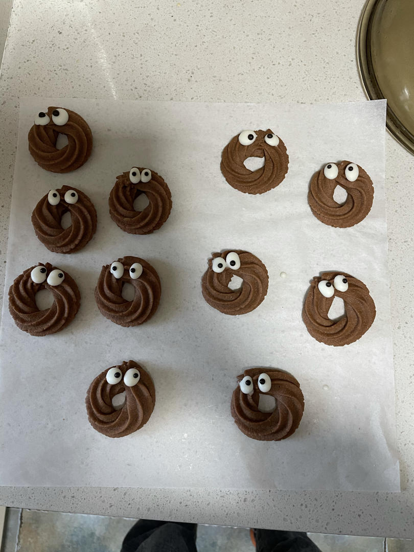 超萌大眼睛曲奇饼干