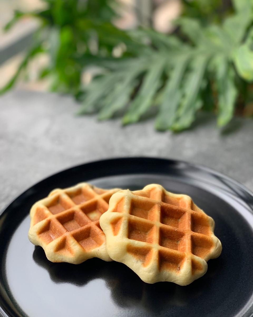 芝士香肠酵母版华夫饼—kenwood松饼机