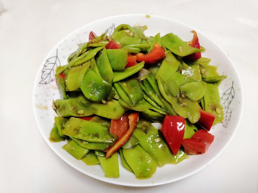 清炒扁豆角、架梅的做法