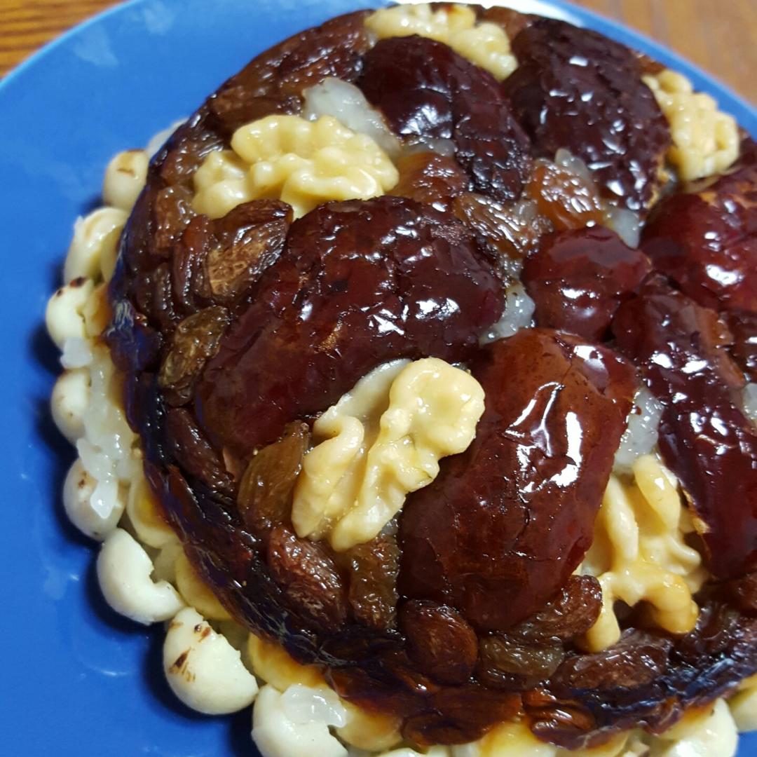 【猪油夹沙八宝饭】古法蒸糯米