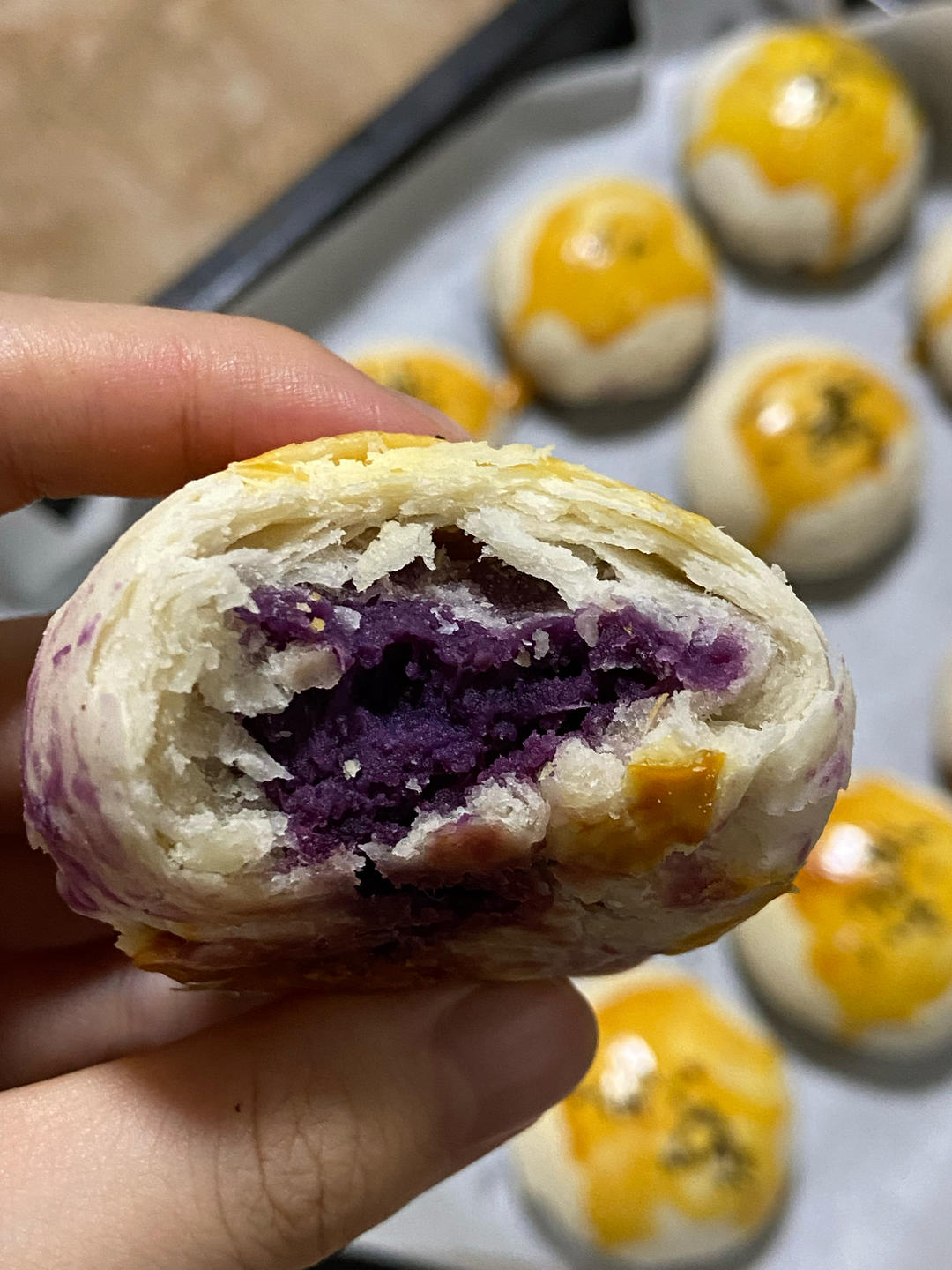 不用揉出膜、不用醒面就能酥掉渣的中式酥皮点心