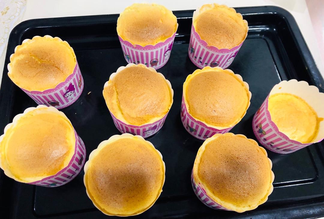 纸杯蛋糕 8寸戚风蛋糕的量