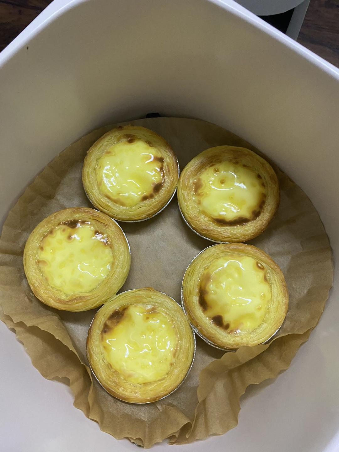 空气炸锅版全蛋葡式蛋挞『秒杀KFC』悠伴空气炸锅