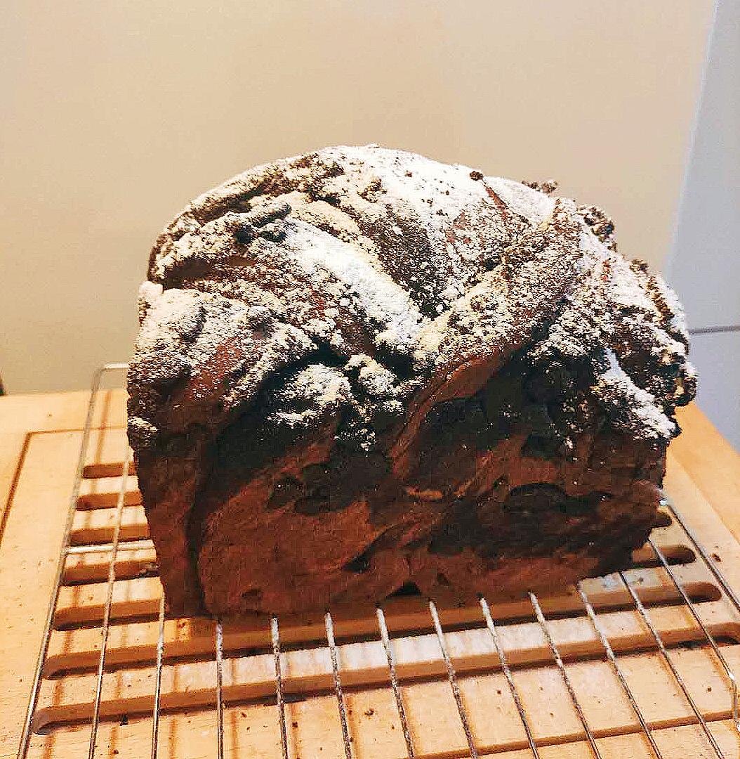 雪山巧克力吐司（巧克力奥利奥吐司面包）