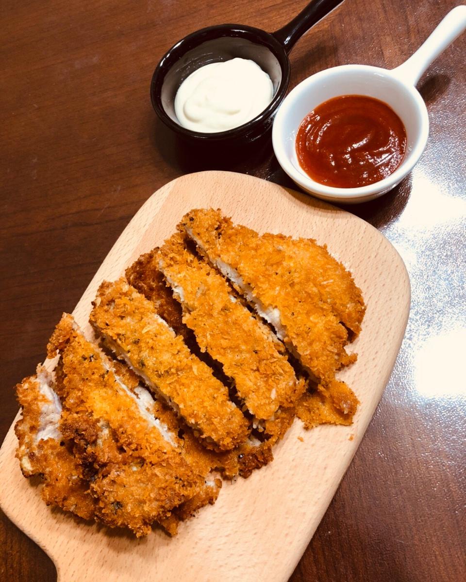 马搓儿做的炸猪排