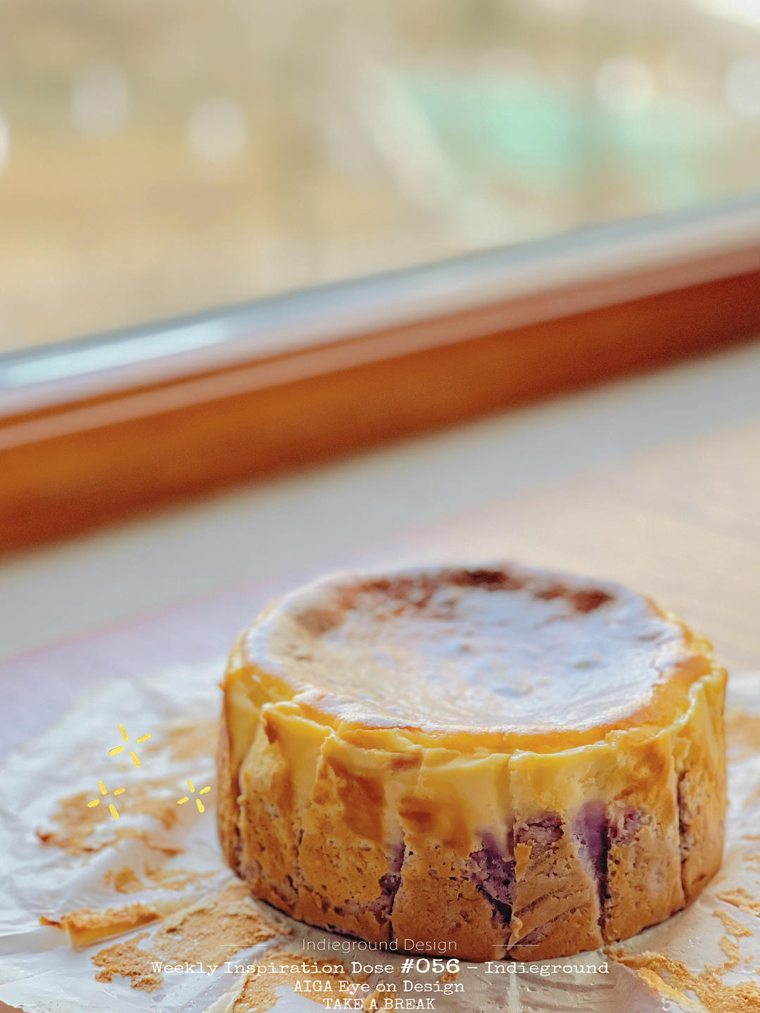 紫薯芋泥巴斯克蛋糕🍰温柔无比的粉紫仙女色系～