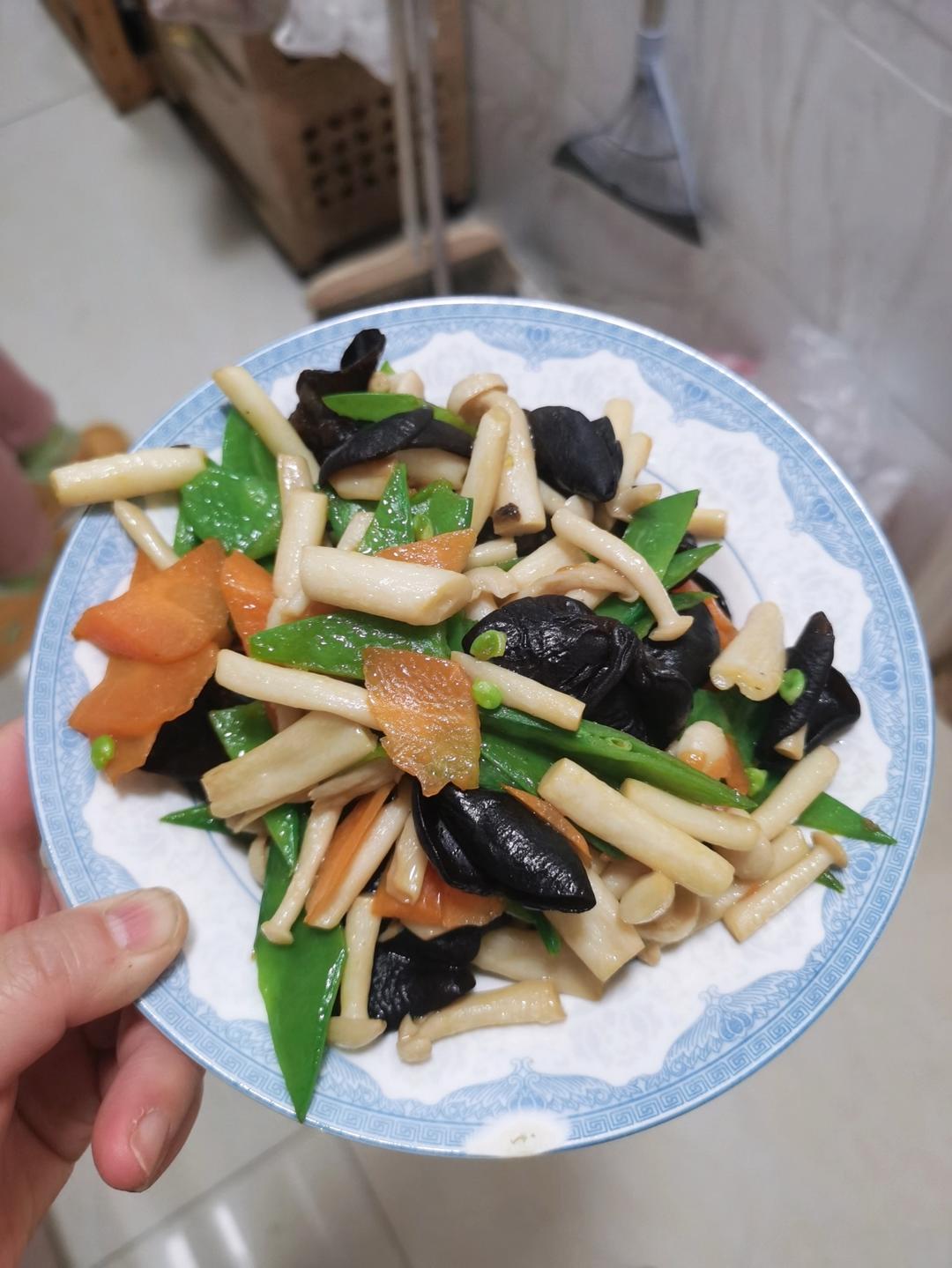🔥鲜嫩美味，营养丰富‼️小炒白玉菇