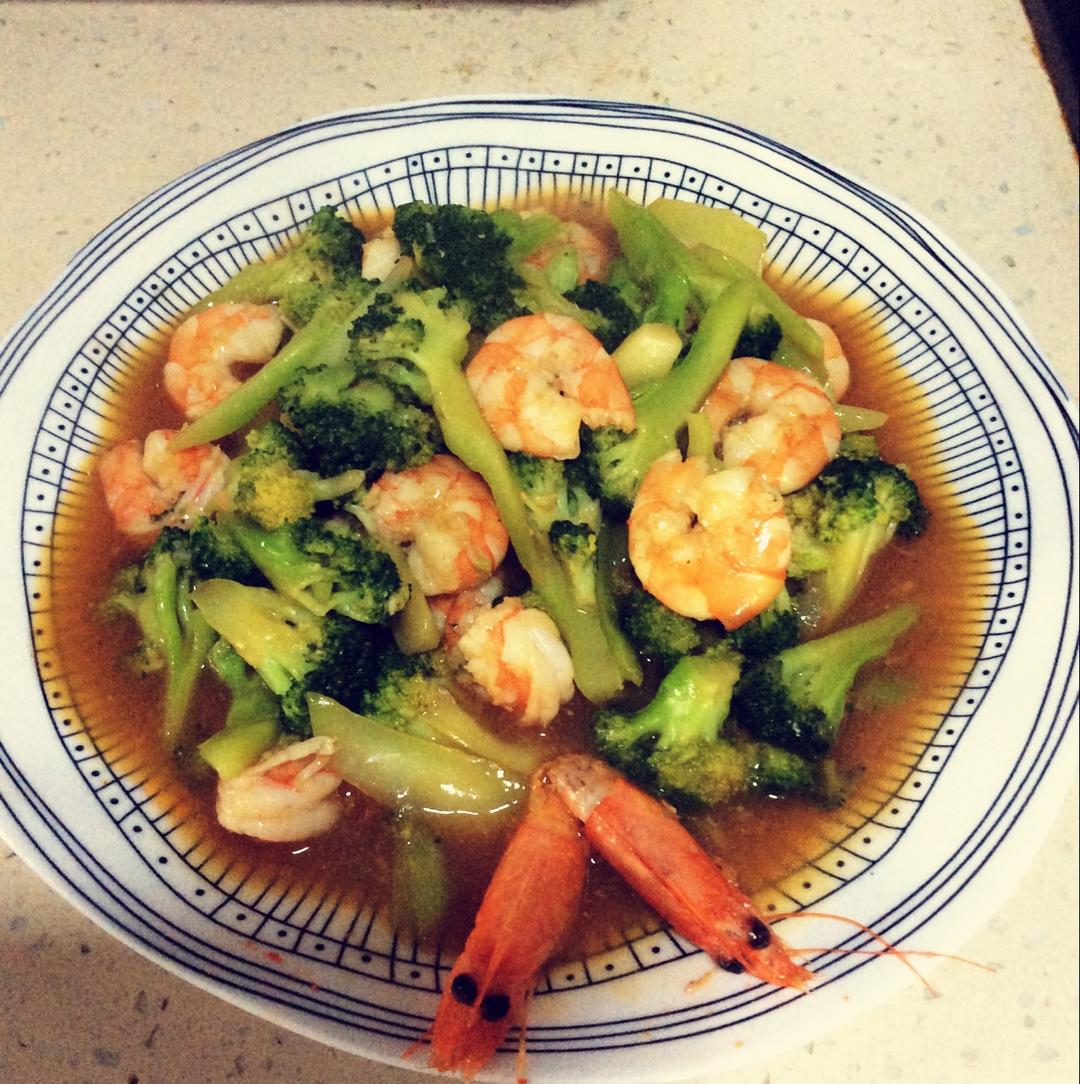 西兰花炒虾仁🍤