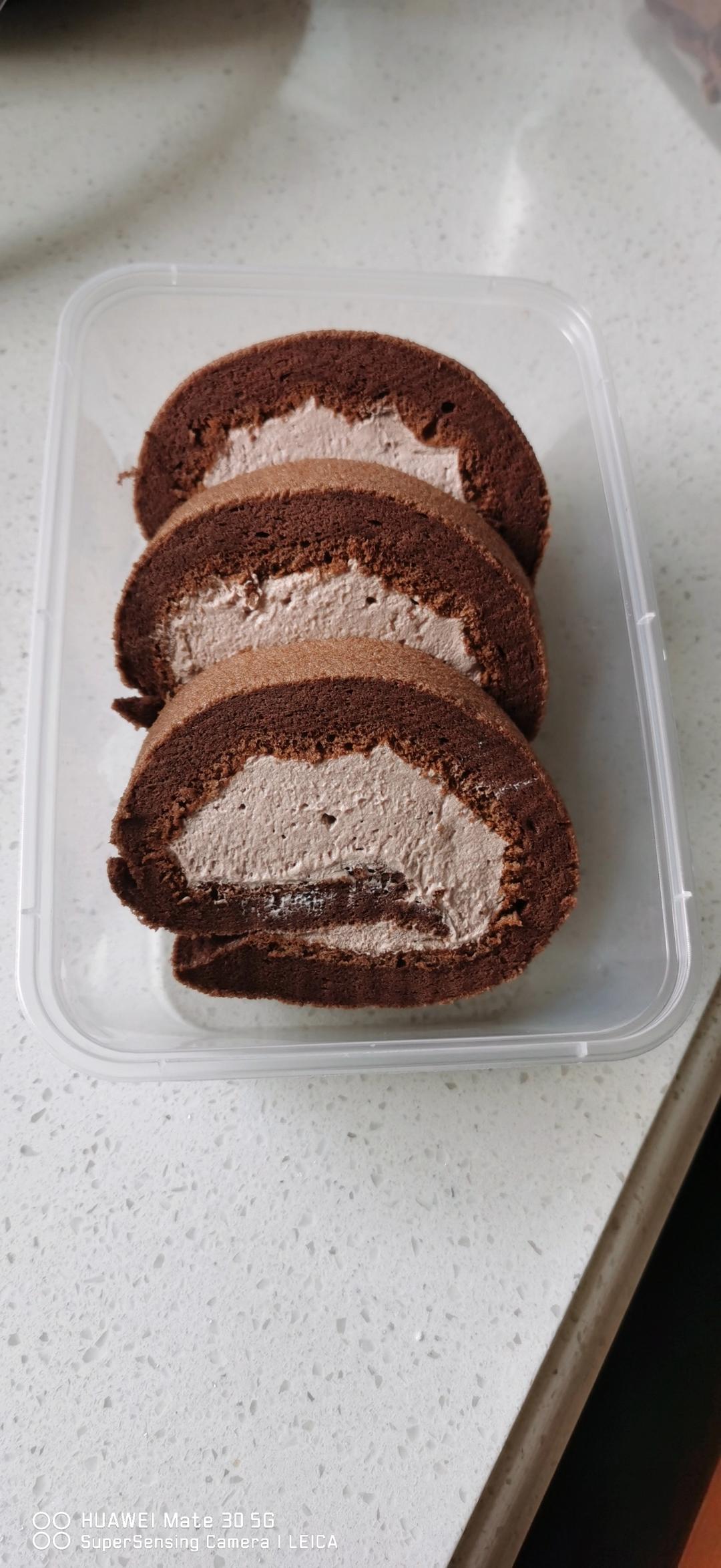 可可蛋糕卷(不消泡超浓郁巧克力口感)