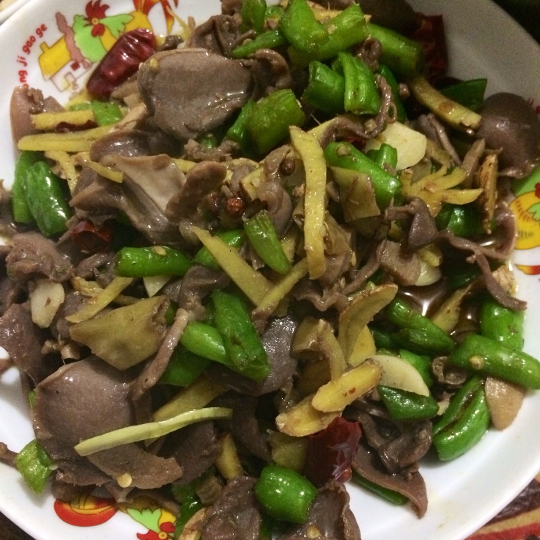 小米椒爆鸡胗