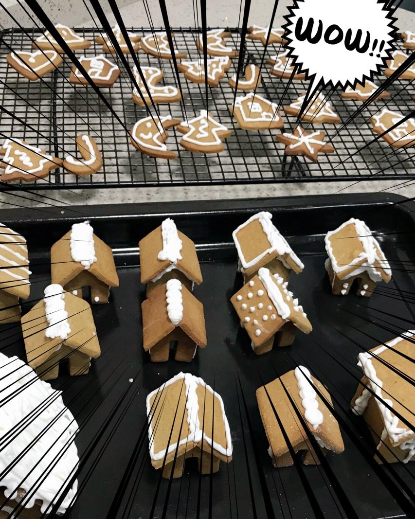 糖霜饼干圣诞迷你姜饼屋