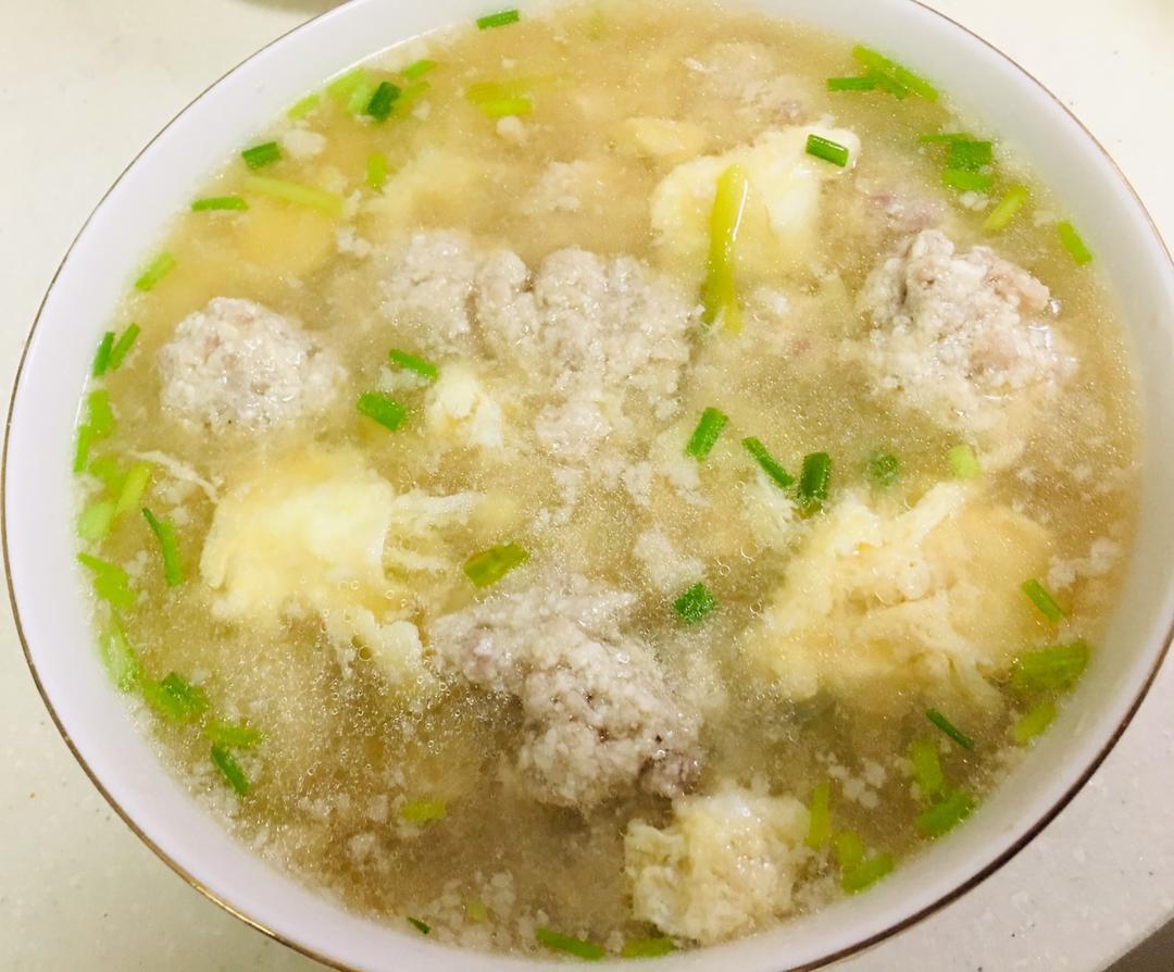 【豆腐丸子蛋花汤的做法步骤图,怎么做好吃】媛媛爱家常菜_下厨房