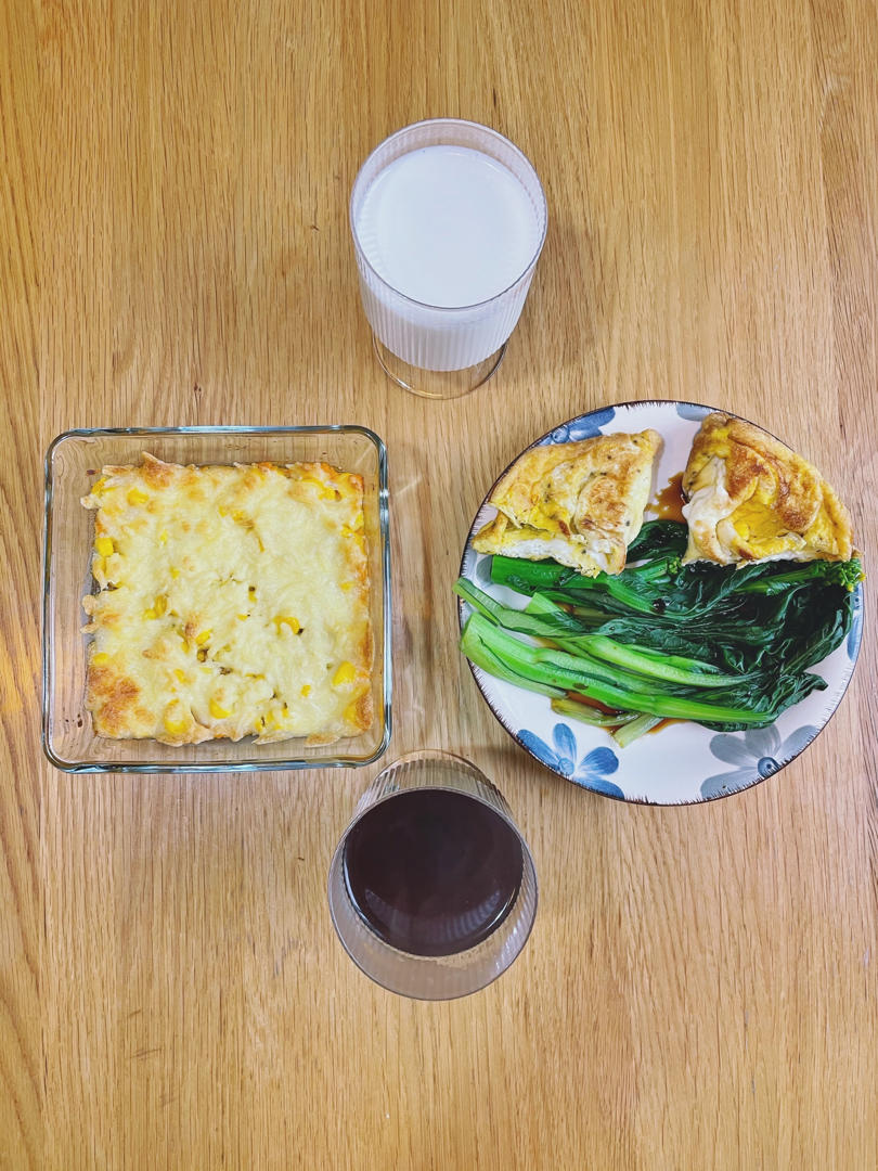 芝士焗玉米红薯