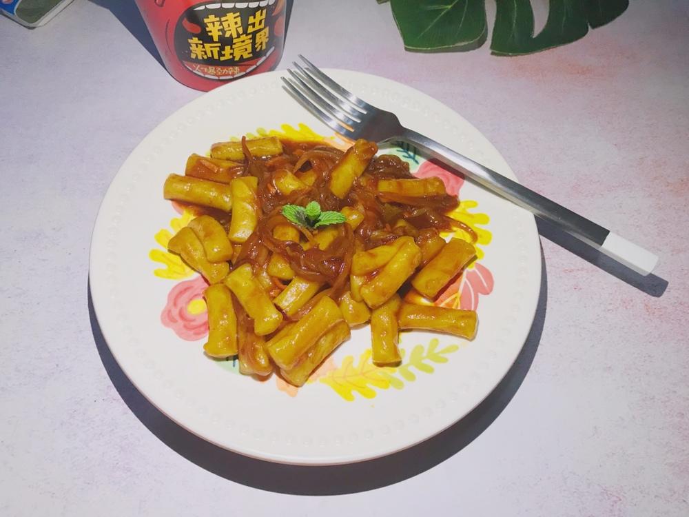 黄油辣炒年糕的做法