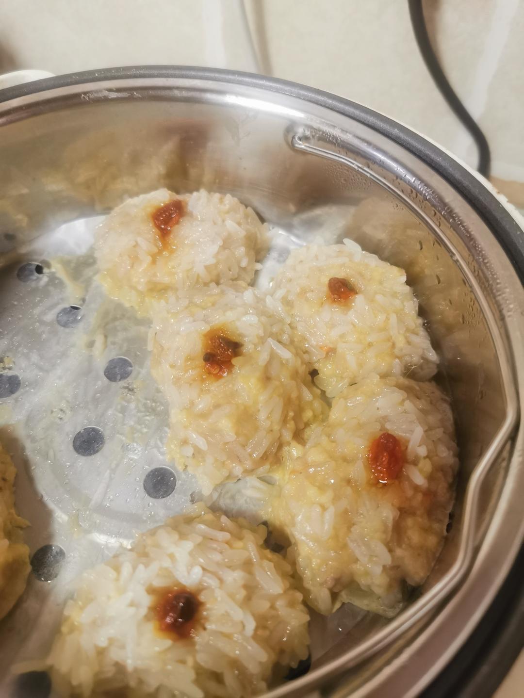 蒸糯米马蹄肉丸