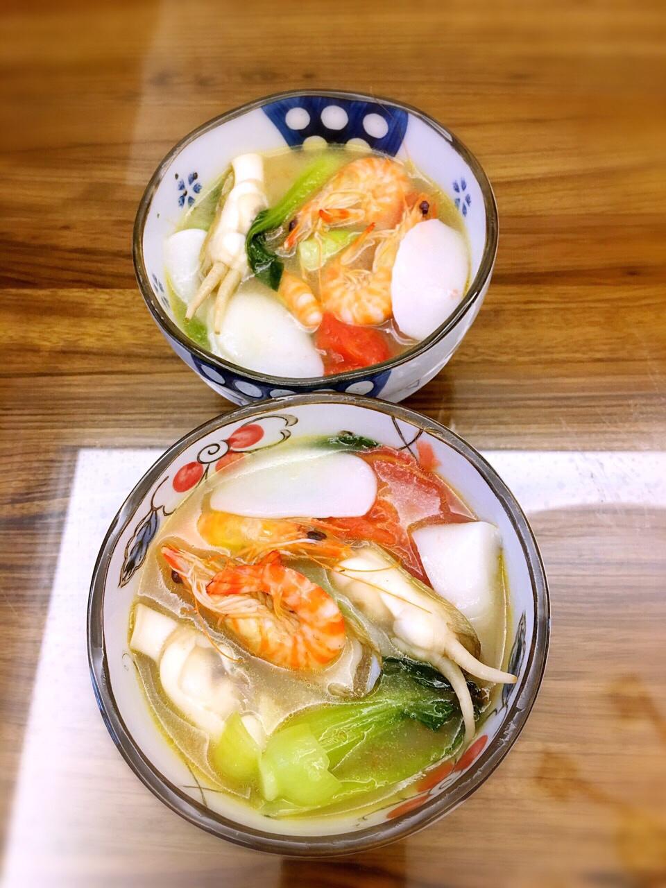 手机用户2111_njuw做的海鲜年糕汤