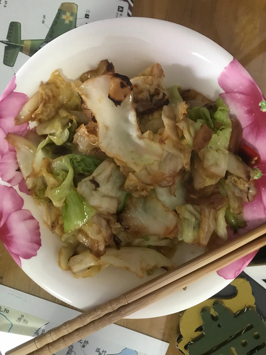 炝炒手撕牛心菜