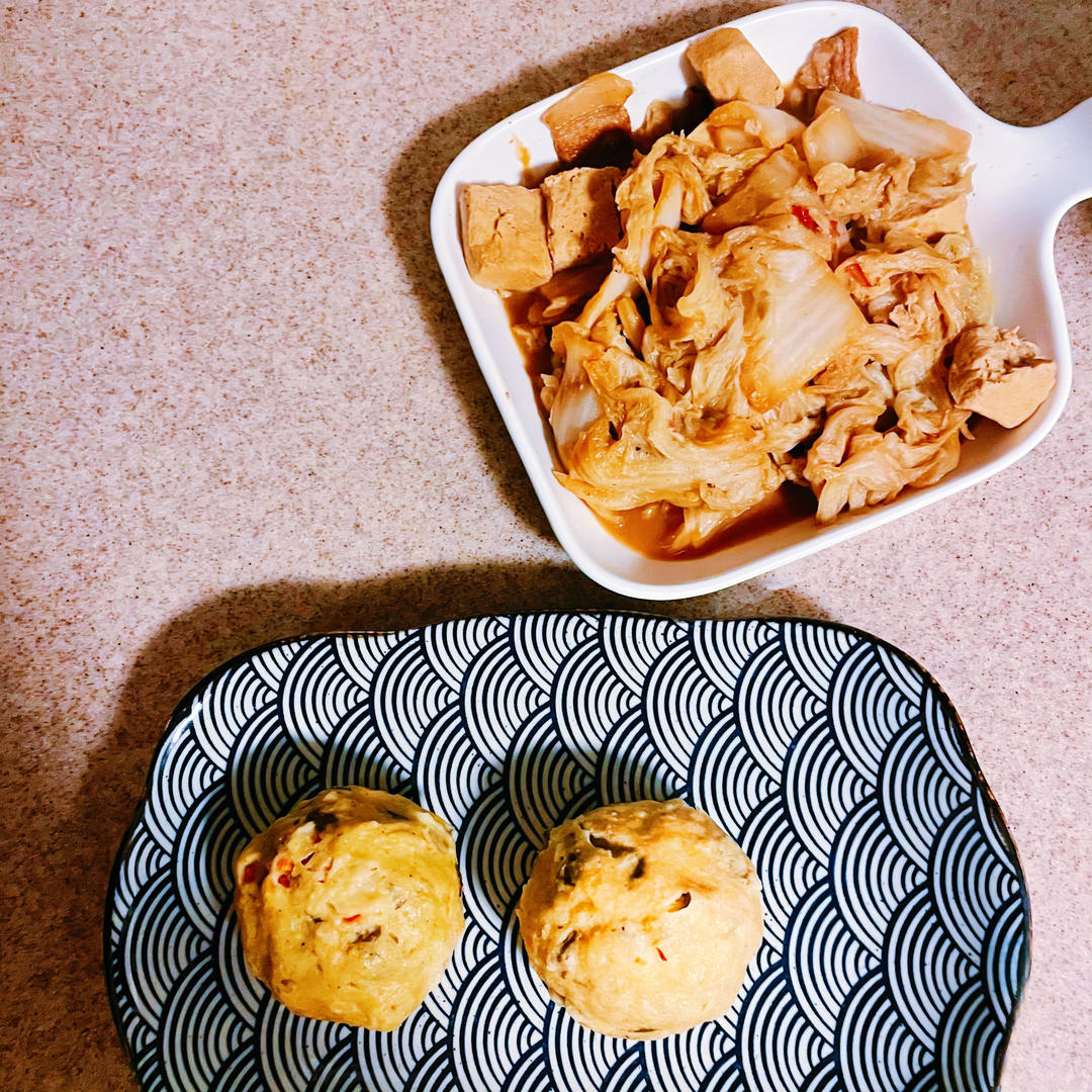 白菜冻豆腐炖粉条