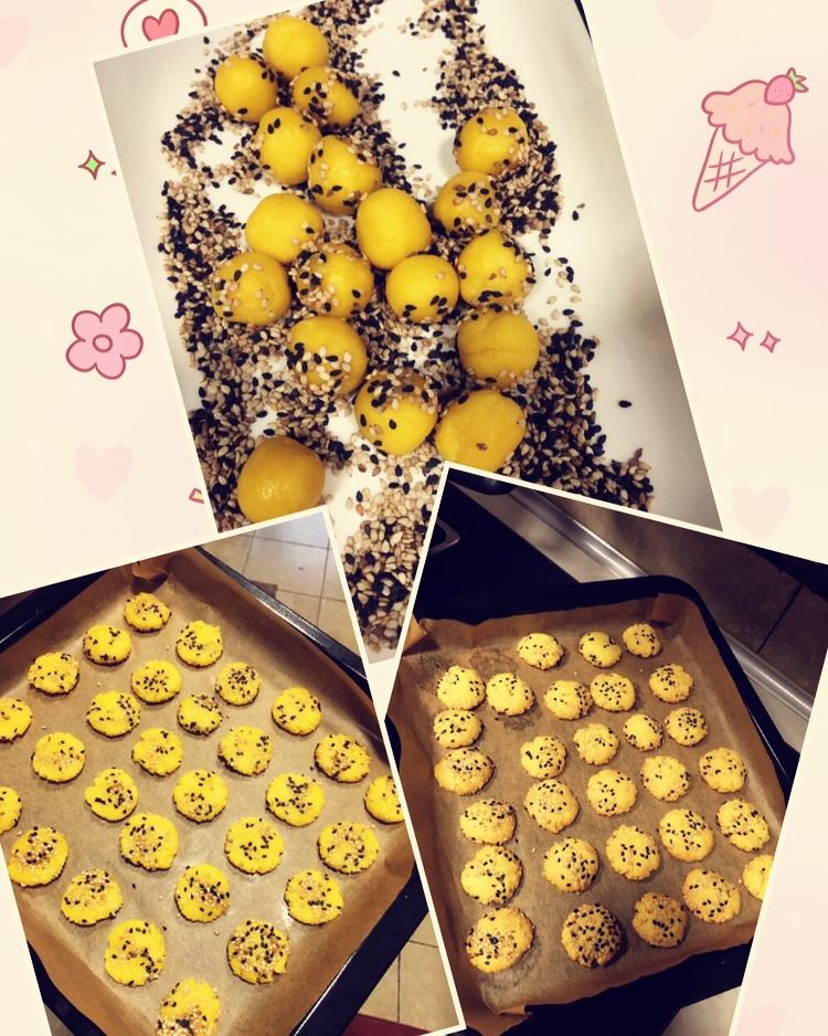 蛋黄芝麻酥，补钙小零嘴