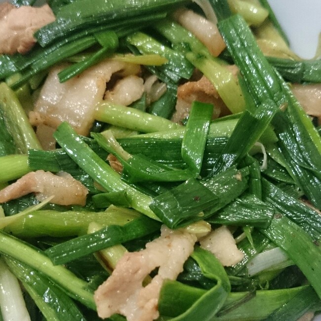 大蒜炒肉片