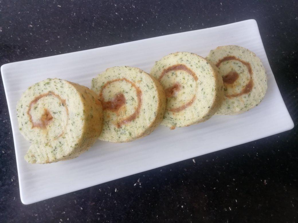 可盐可甜的海苔肉松蛋糕卷