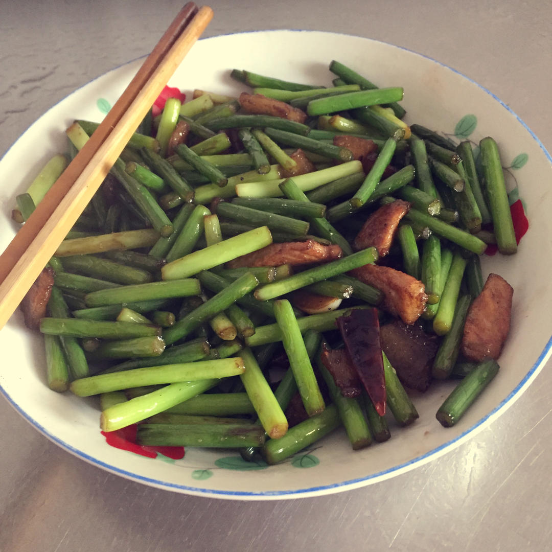 蒜苔炒肉