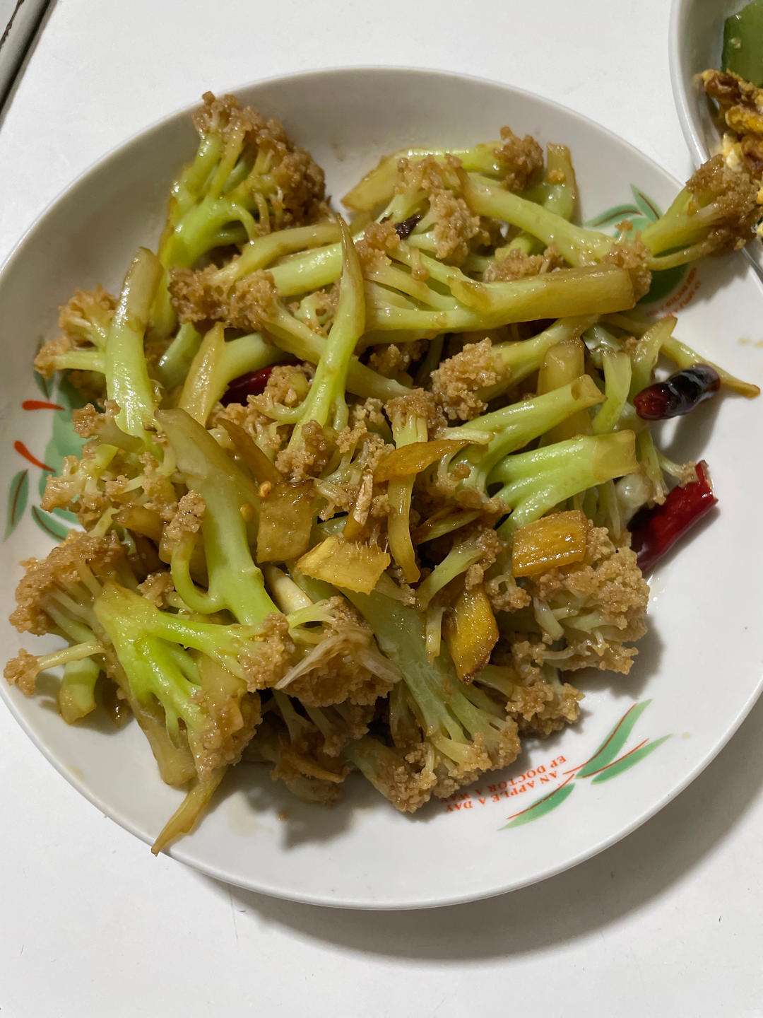 家常素炒菜花，清脆！