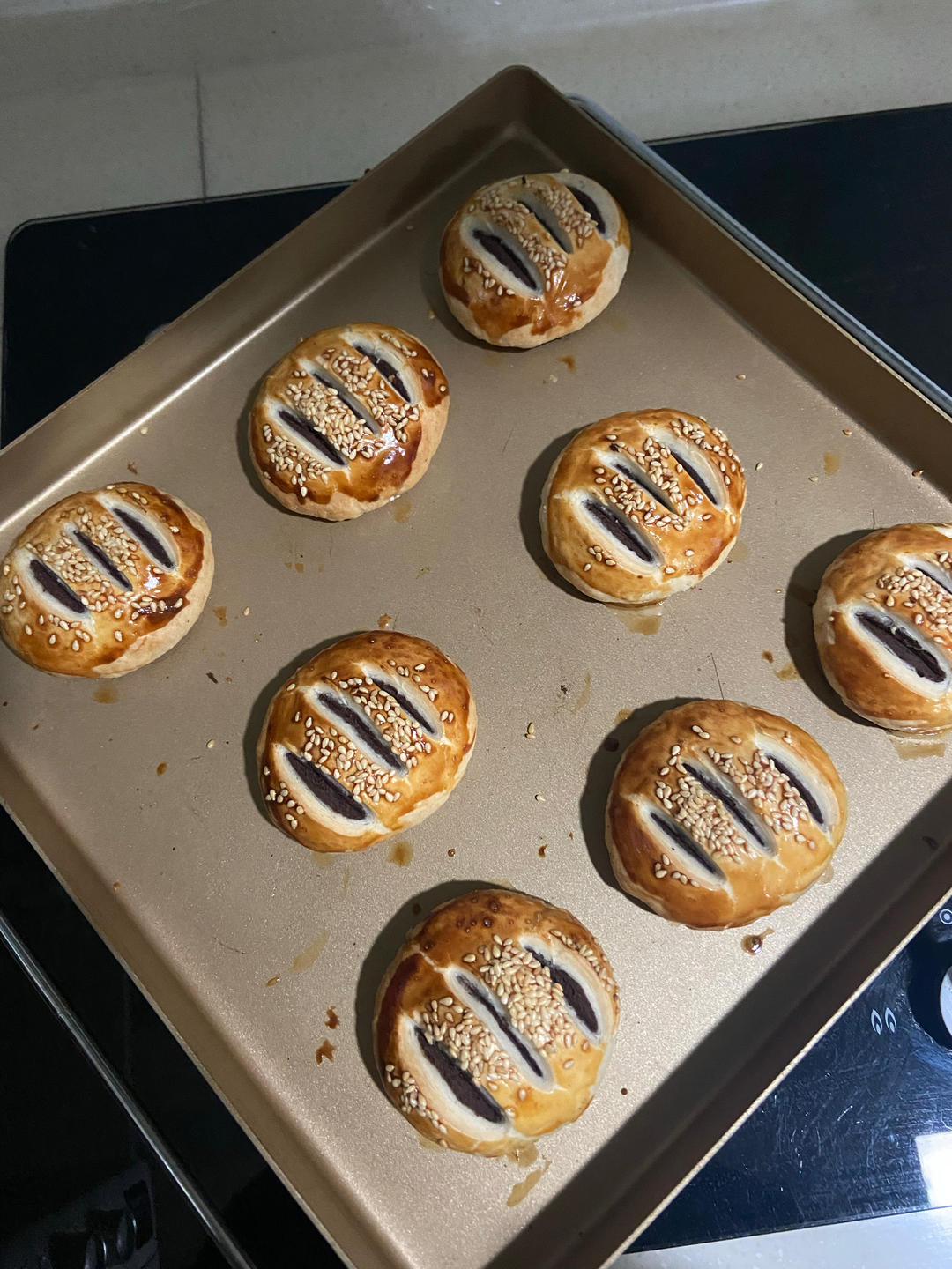 紫米馅老婆饼超快手（不用出膜不用醒面）