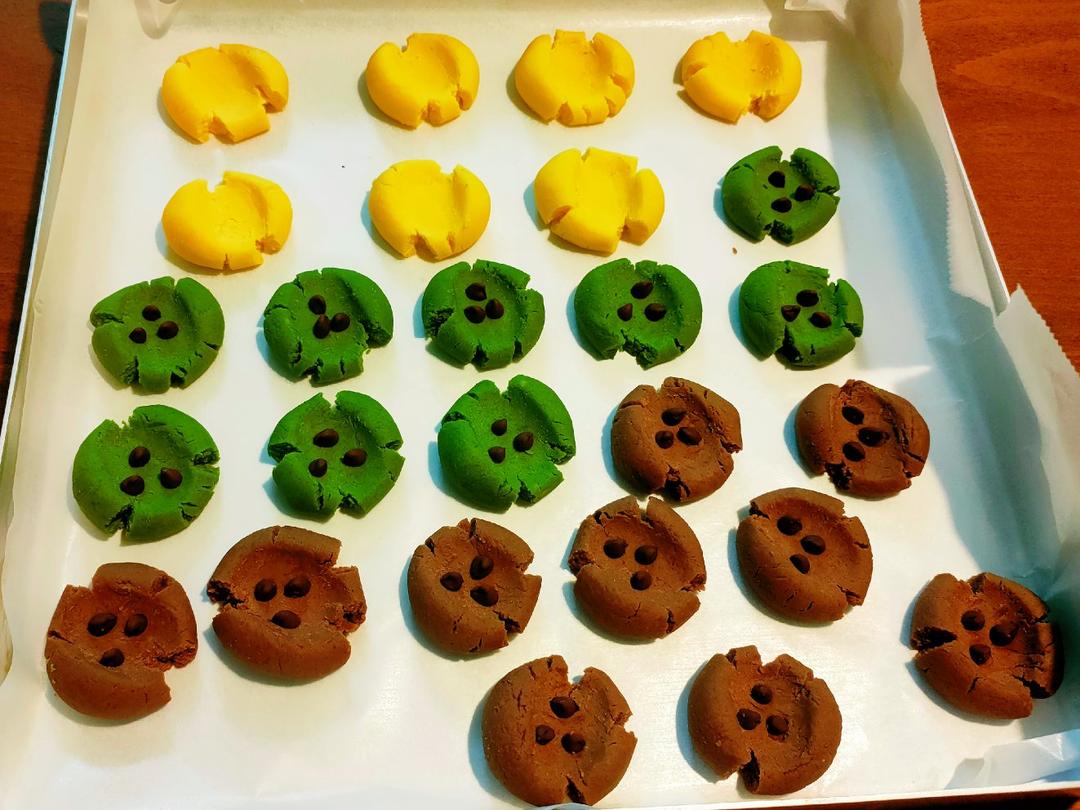 巧克力豆玛格丽特饼干🍪三种口味❗️入口即化，酥掉渣❗️