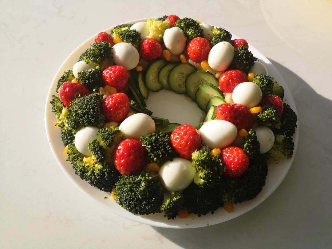 创意料理2🔥简易圣诞餐❗️西兰花花环土豆泥