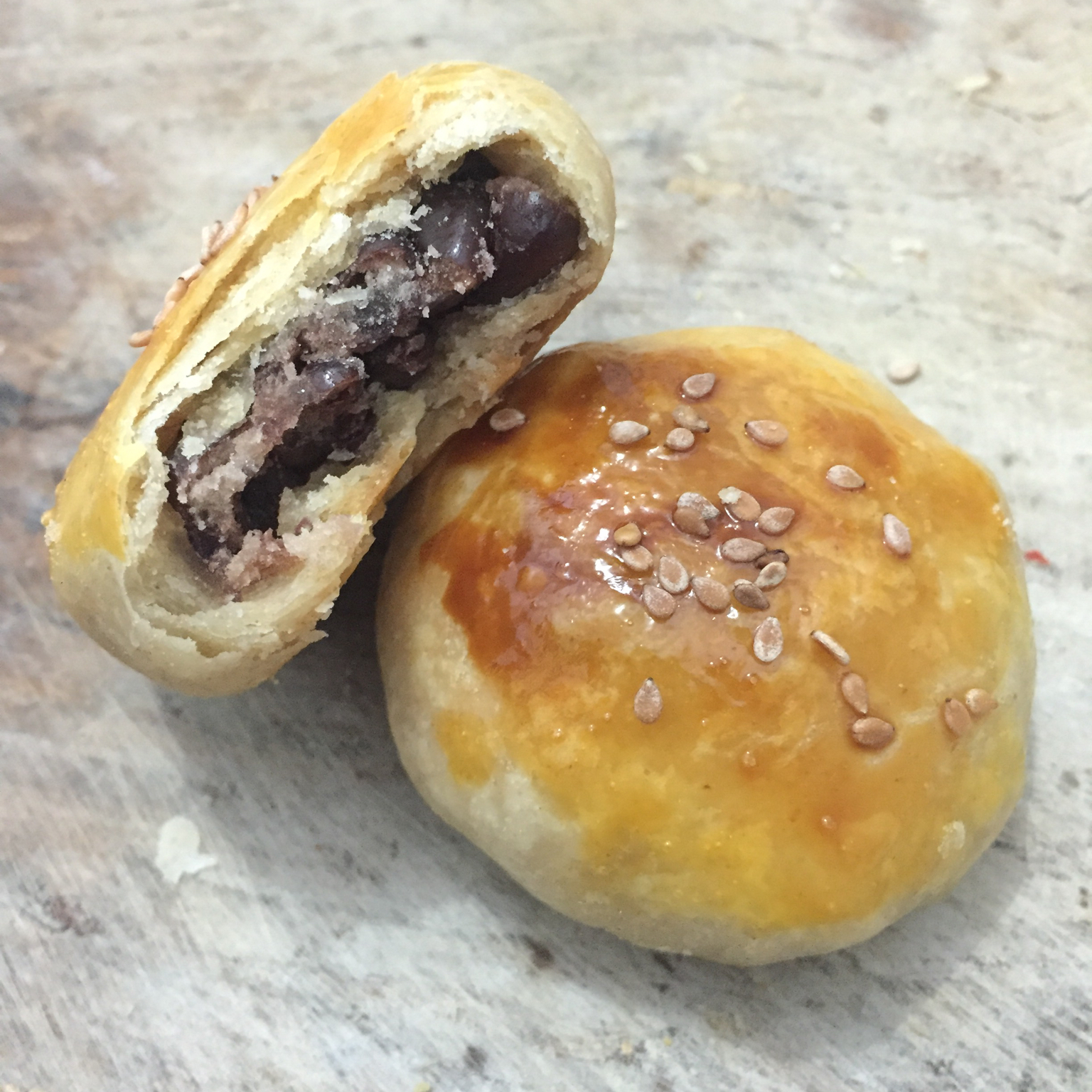 土豆牛奶猫做的香酥红豆饼