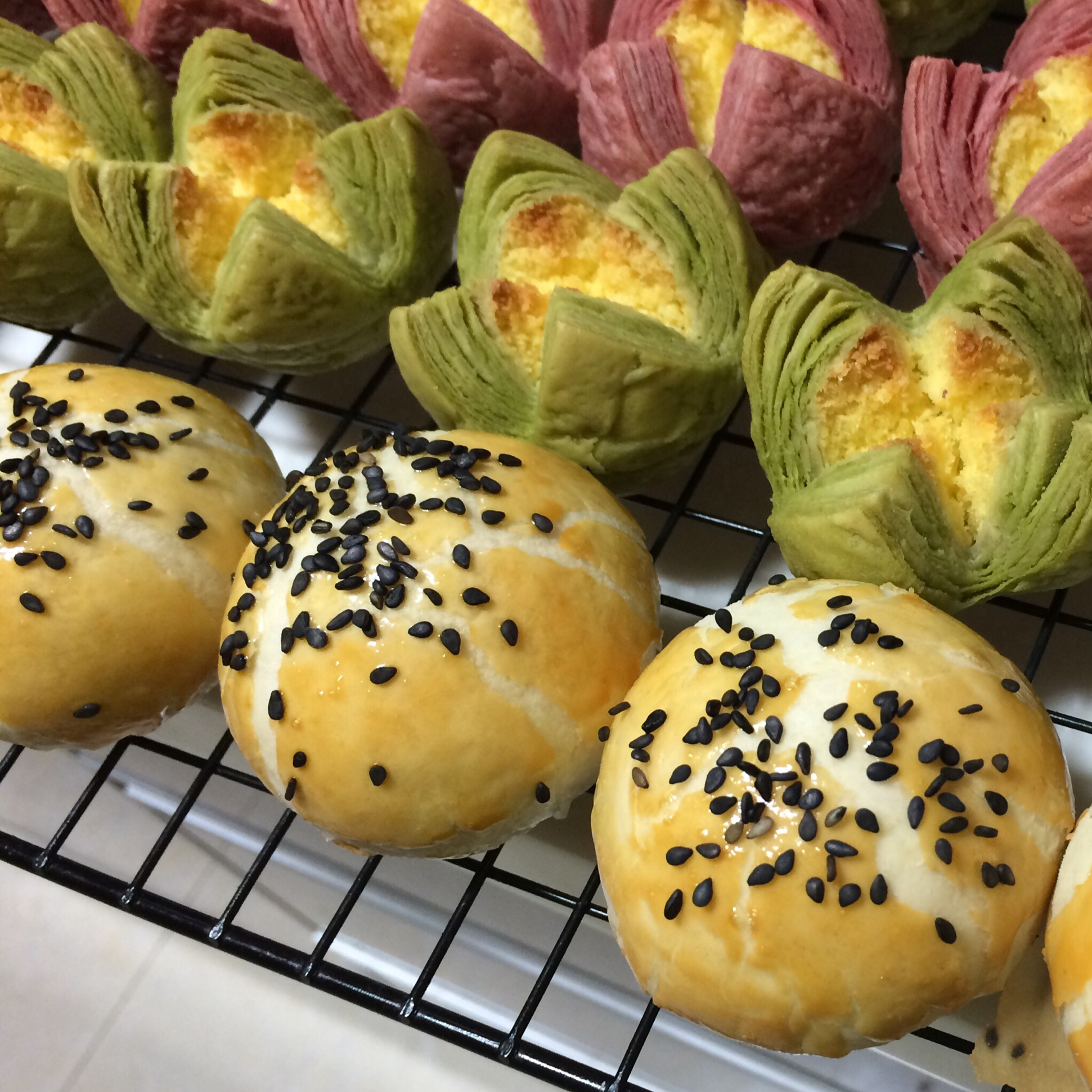 花开富贵之四种口味的椰蓉开口酥