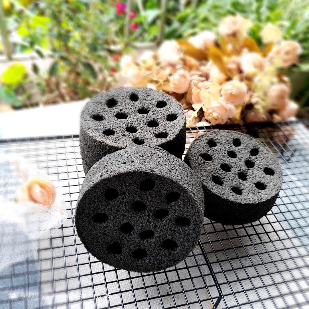 黑芝麻蜂窝煤蛋糕的做法