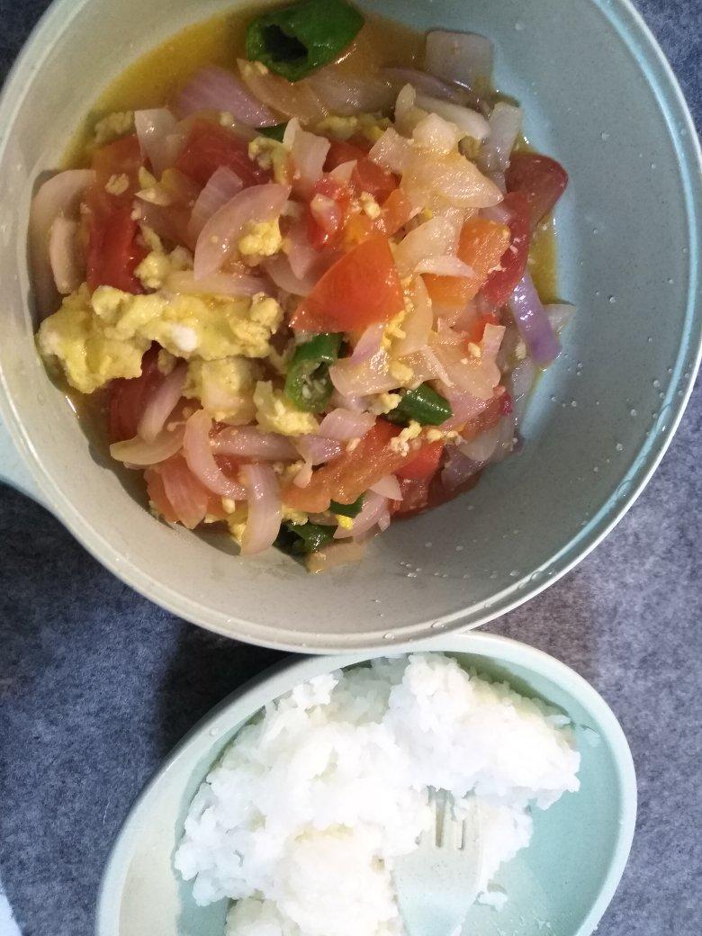 洋葱炒鸡蛋