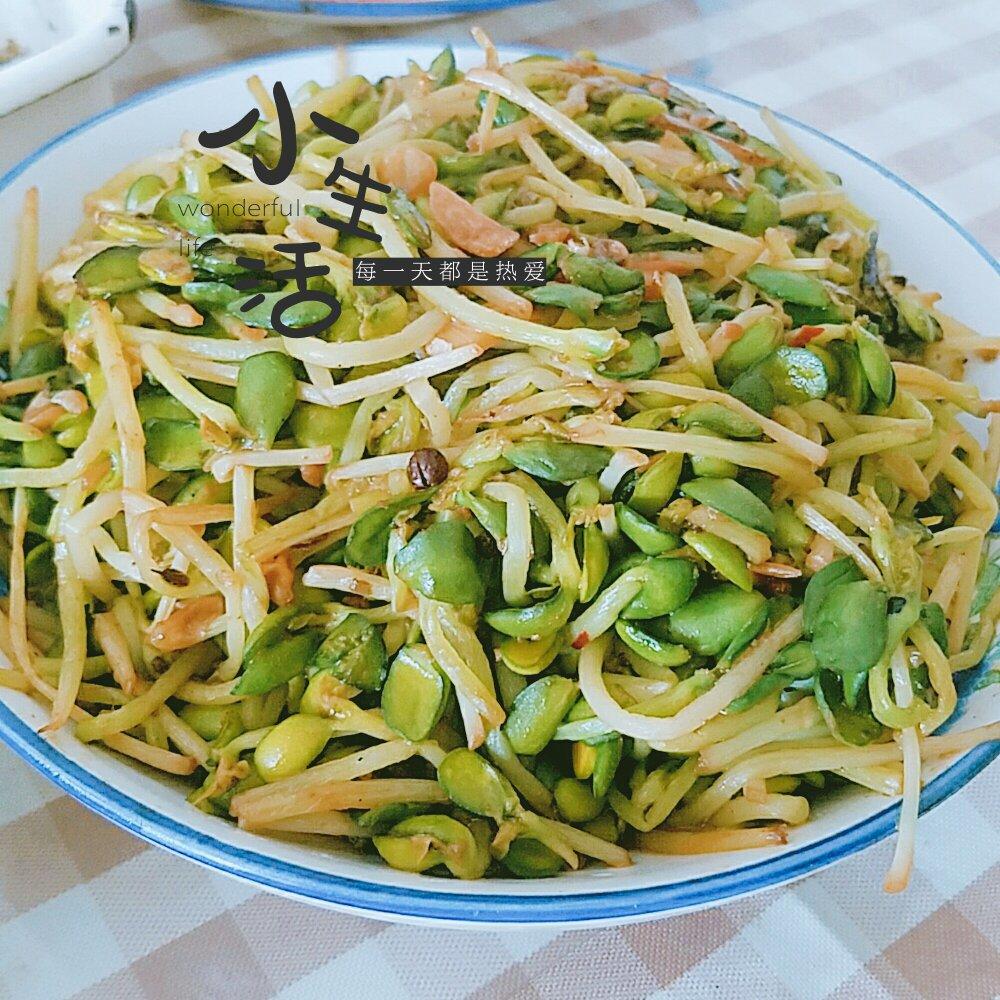 黄豆芽炒肉丝