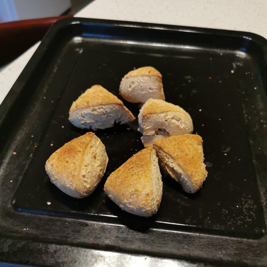 宝宝和妈妈吃的全麦核桃司康饼，不用打发，不用泡打粉，只需发酵的饼干