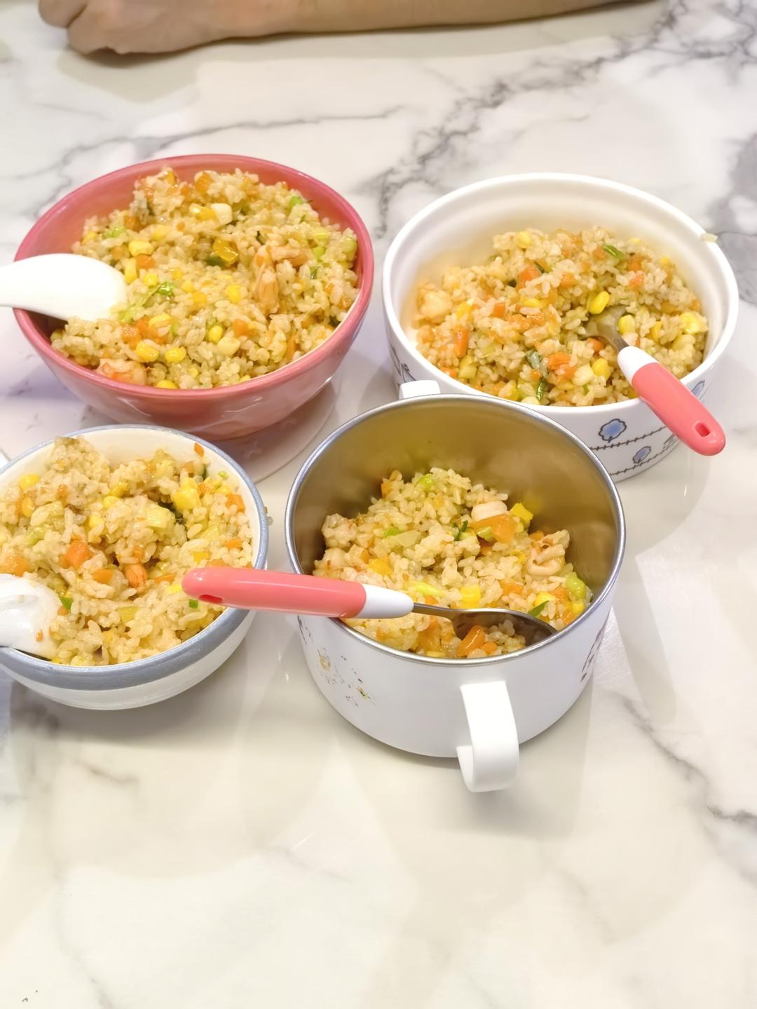 崽们最爱的虾仁炒饭