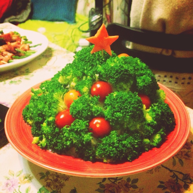 西兰花圣诞树
