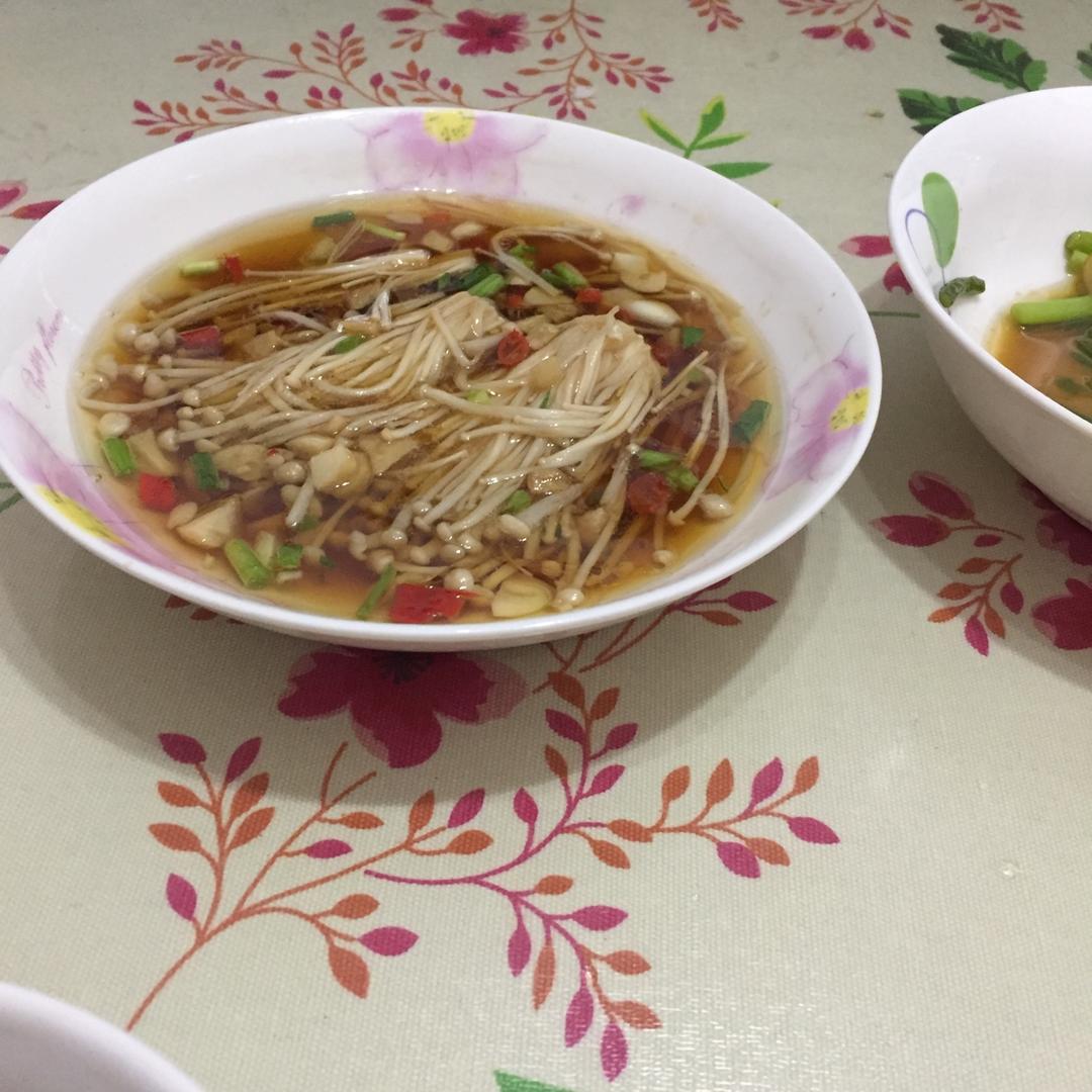 蒜蓉蒸金针菇