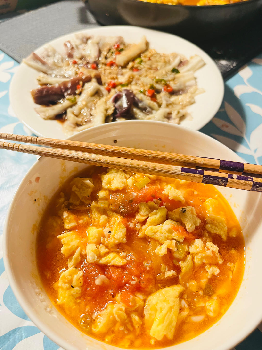 恨不得抱着锅舔的番茄鸡蛋面