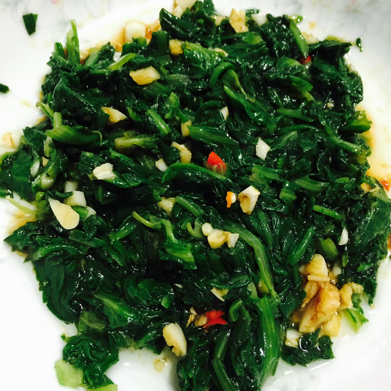 凉拌茼蒿