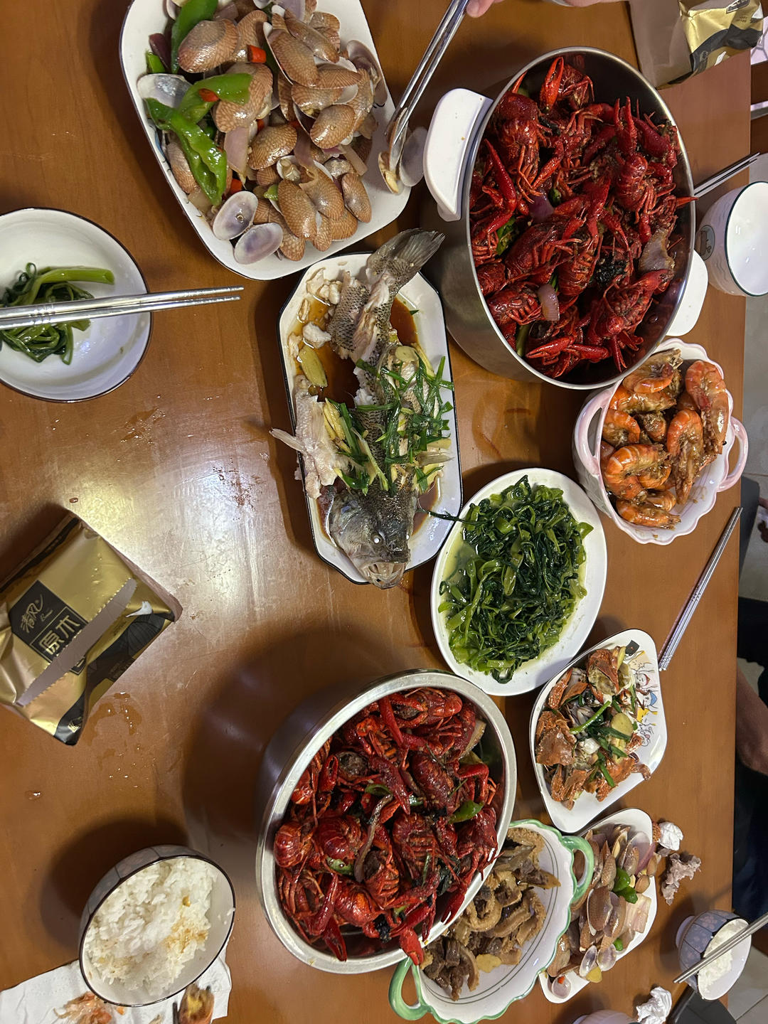 芥末蒜蓉罗氏虾