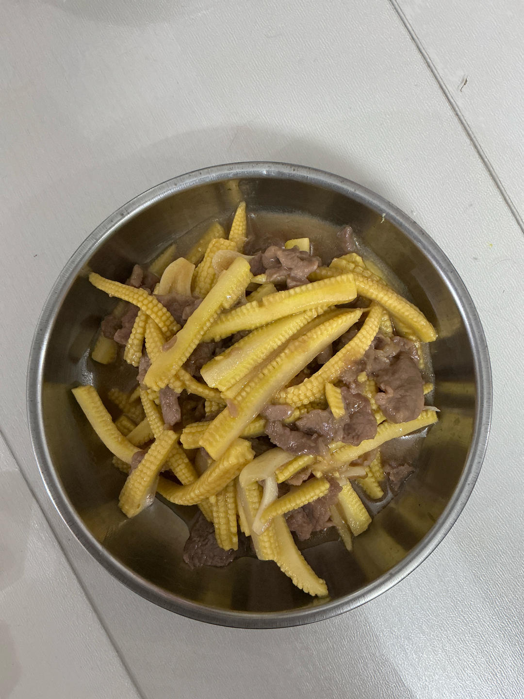 玉米笋炒肉（家庭版）
