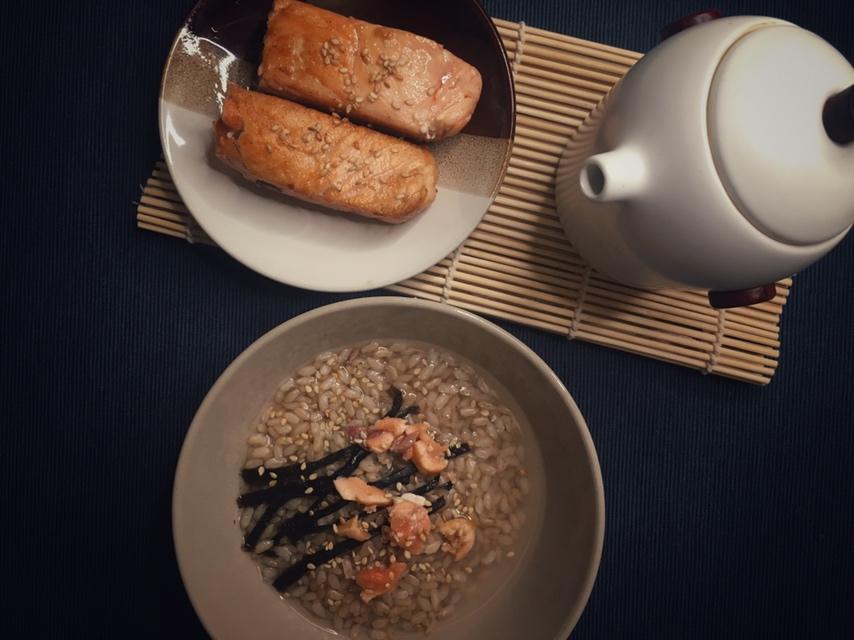 三文鱼茶泡饭