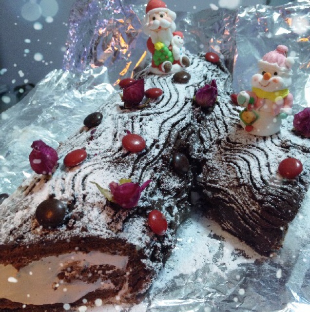 圣诞树干蛋糕（Christmas Log）