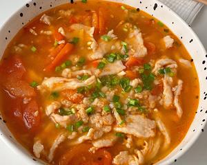 减脂低卡食谱 ｜ 番茄鸡胸滑肉疙瘩汤的做法 步骤9
