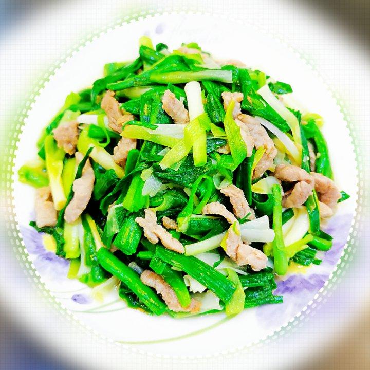 肉丝炒大蒜