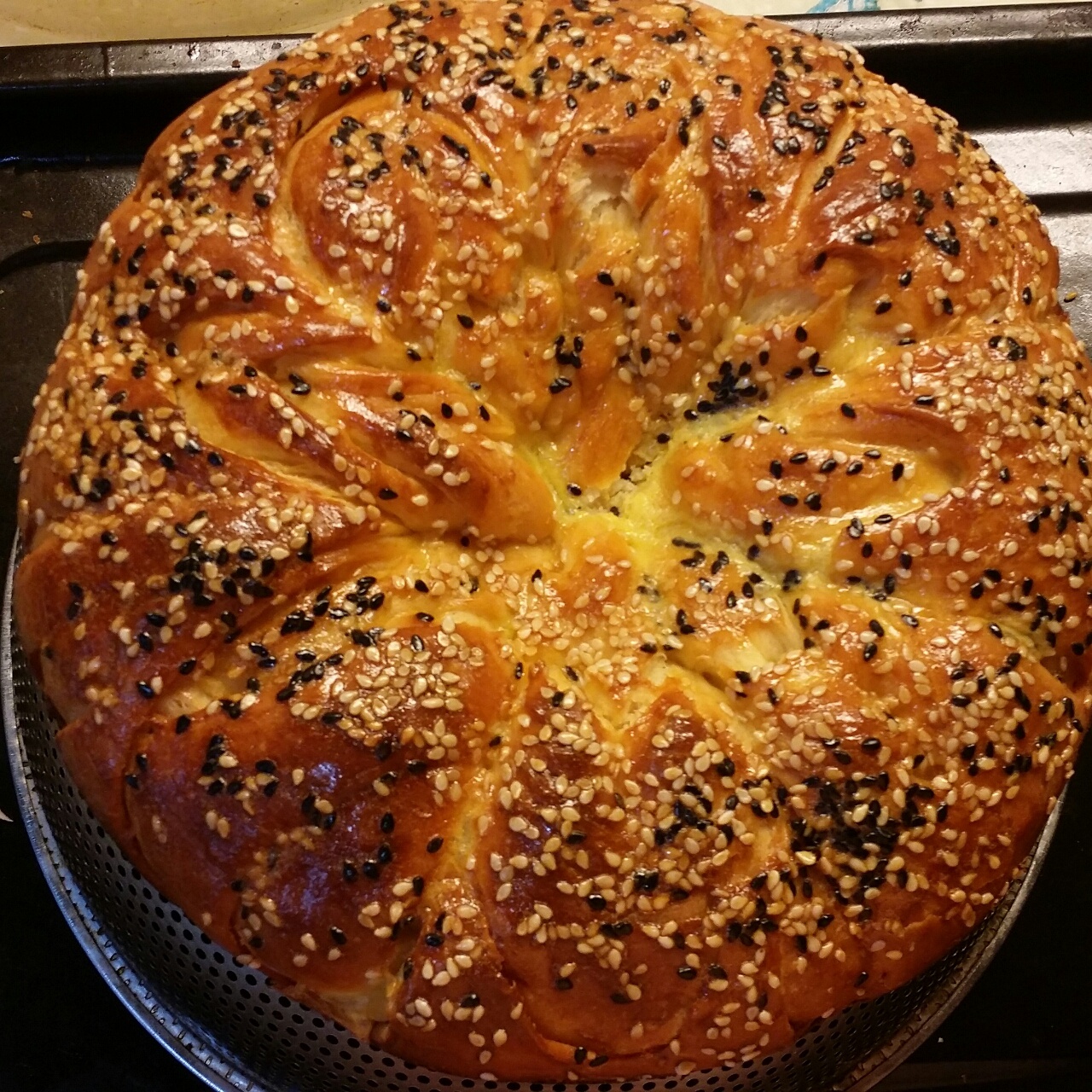 手撕千层花朵面包